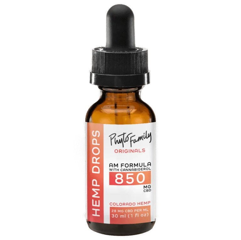 AM Drops - 850mg CBD + 850mg CBG (1:1 Daytime Formula)