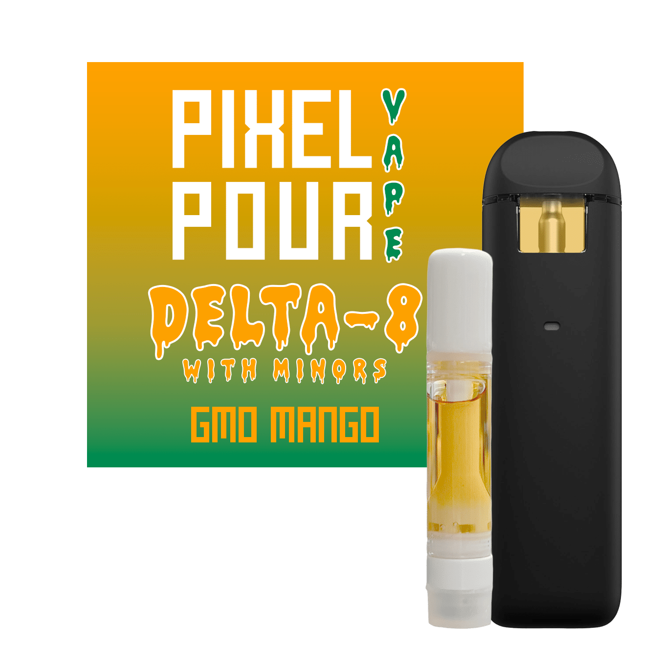 GMO Mango Hemp Vape With Delta-8 And Minor Cannabinoids