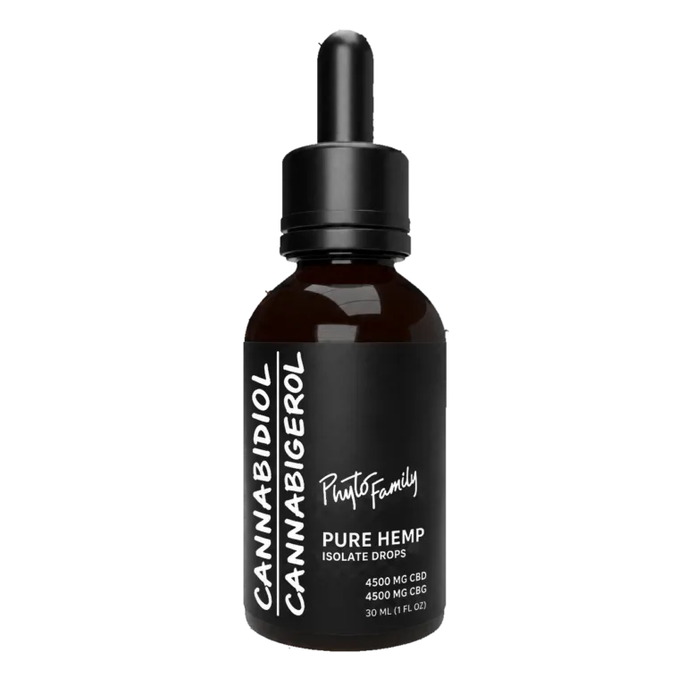 PhytoFamily Pure CBD + CBG Isolate Drops - 4500mg + 4500mg (1:1, 30ml)