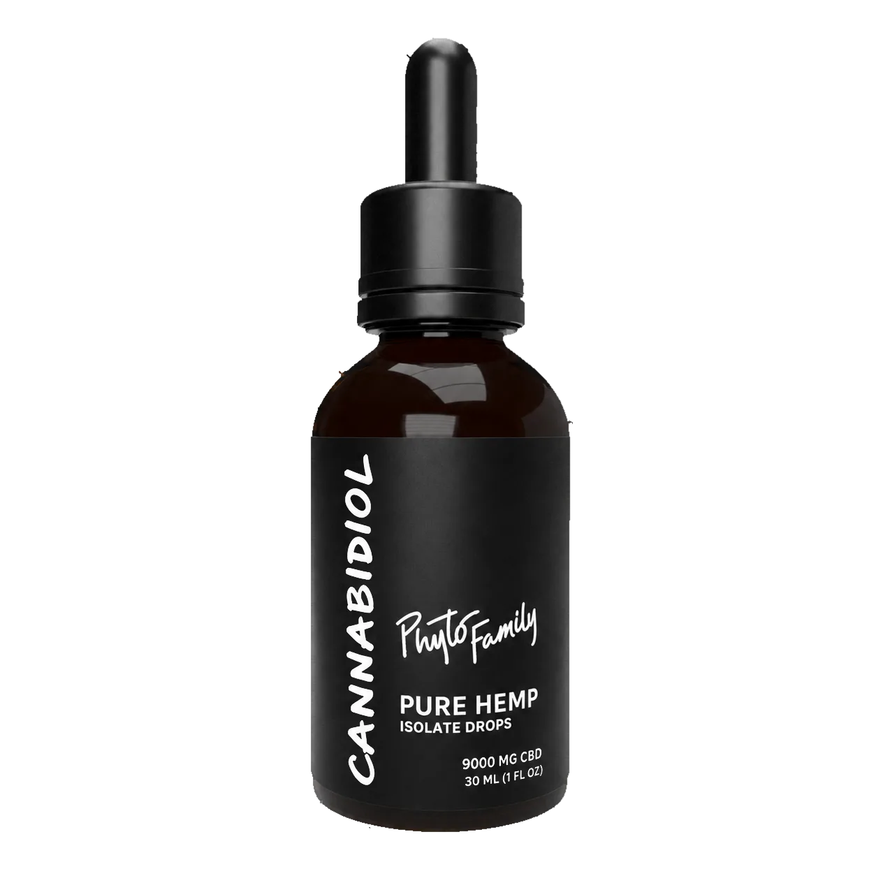 PhytoFamily Pure CBD Isolate Drops 9000mg 30mL bottle